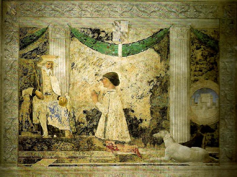 rimini, san francesco fresco and tempera, Piero della Francesca